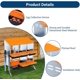 thumbnail image 4 of Orange 6 - hole chicken nesting boxes con legs y roll - away design, lid cover - durable poultry laying box para hens, 4 of 5