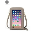 thumbnail image 2 of Luxtrada Women Cell Phone Purse Bag Shoulder Strap Touch Screen Cross-Body Pouch Wallet Gray, 2 of 11