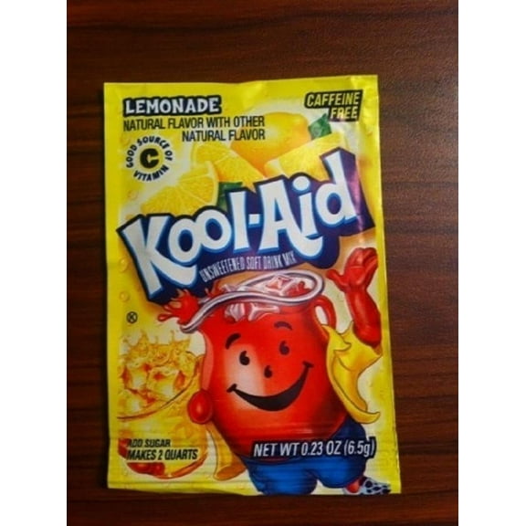 10 Packs of Kool Aid LEMONADE Flavor Drink Mix Packet NEW Gluten Free FREE SHIP