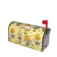thumbnail image 2 of Bingfone Garden Honeybee Gnomes Magnetic Mailbox Cover Standard Size For Garden Yard Outdoor Decorations-21x18 In, 2 of 7