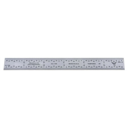 12" 4R Rigid Steel Rule