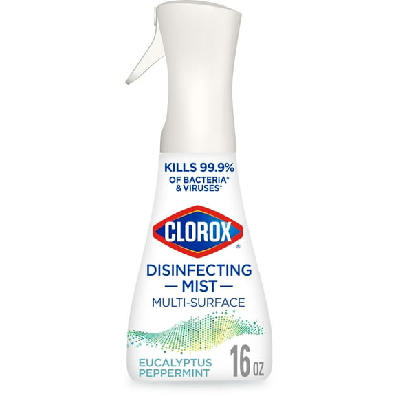 2X - Clorox Disinfecting Mist, Eucalyptus Peppermint, Disinfecting Spray, 16 Fluid Ounces