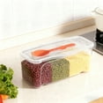 thumbnail image 4 of Microwave Pasta Cooker With Lid Clear PP Material Container Heat R Esistant N Oodle Bowl Airtight Food Storage Bo X For Spaghetti Fruits Lettuce With Drain Holes, 4 of 6