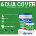 thumbnail image 2 of Pintura Vinil Acrílica Exteriores Interiores Nueva Formula Mejorada Pinturas Acuario Acua Cover 5 Años 19 Litros Blanco Mate, 2 of 4