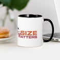 thumbnail image 4 of CafePress - Size Matters Mugs - 11 oz Ceramic Mug - Novelty Coffee Tea Cup, 4 of 6