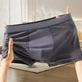 thumbnail image 3 of khonts,Men's Boxer Briefs Breathable Mesh Hollow Underwear Sexy Stretch Comfortable Underpants Dark Gray L, 3 of 3