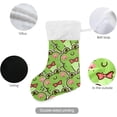 thumbnail image 3 of Coolnut Christmas Stockings 2PCS,Cute Frog Big Xmas Stockings Gift Decorations and Party Supplies,Used for Fireplace Decoration Socks Christmas Tree Decoration, 3 of 7