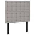 thumbnail image 2 of vidaXL Headboards 2 pcs Light Gray 35.4"x2"x30.7"/34.6" Fabric, 2 of 77