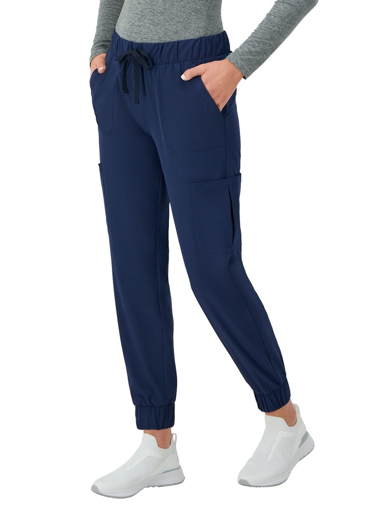 Hanes Women's Cargo Joggers Scrubs with Comfort Fit and Pockets