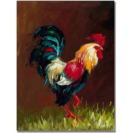 Trademark Fine Art "Rooster" Canvas Art - Walmart.com