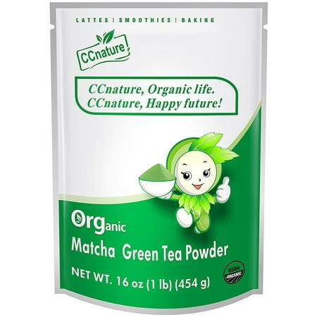 CCnature Organic Matcha Green Tea Powder 16oz (The Best Organic Green Tea)