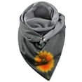 thumbnail image 1 of Women Scarfs  Vintage Print Boho Scarf Shawls Wraps Winter Warm Short Scarves, 1 of 4