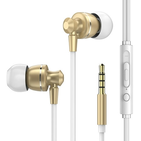 AkoaDa Excellent Hot Sell Earphone Metal Headset Headphone With Microphone Volume Control Earbuds For Mobile (Best Place To Sell Your Cell Phone)