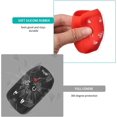 thumbnail image 6 of Key Fob Cover Compatible with GMC Sierra 1500 2500HD 3500HD Chevrolet Silverado 2021-2025 Keychain Case Holder Protector,Black/Red, 6 of 6