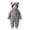 Grey-9uNDP, variant on OJSFQUFP Baby Newborn Bear Outfit Fleece Snowsuit Winter Clothes Hooded Jumpsuit Romper for Baby boy girl