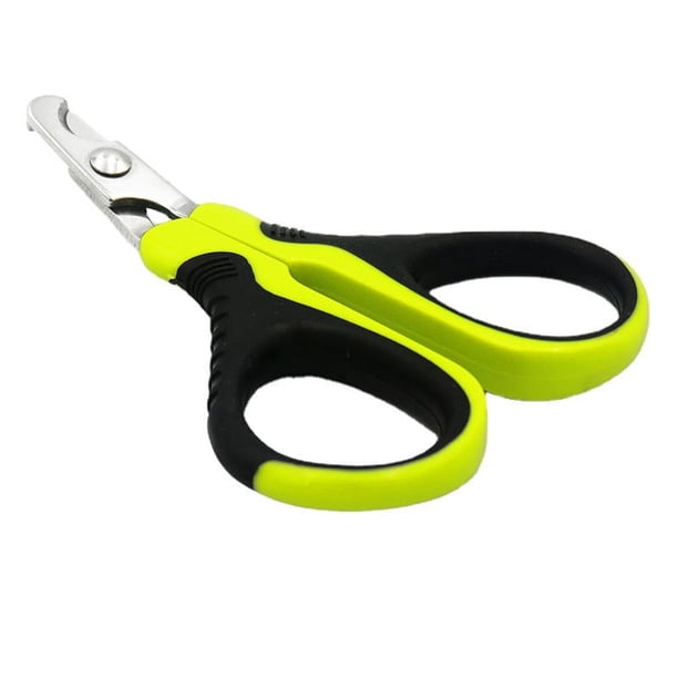 QPENWEI Coupe Griffes Chat Professionnels, Coupe Ongle pour Chiot Lapin Oiseau et Petits Animaux, Ciseaux à Ongles Courbe en Acier Inoxydable, Tondeuses à Griffes Portable, Accessoire Chat Lapin