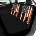 thumbnail image 3 of Uourmeti US Flag Silhouette Car Decor Accessories 3 Pack, Seat Protection Cover Polyester Anti-Slip Easy Installation for Cars Trucks Station Wagon, 3 of 9