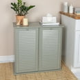 thumbnail image 3 of Household Essentials Tilt-out Cabinet Laundry Sorter with Shutter Front, Grey, 3 of 11