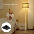 thumbnail image 4 of Lámpara de pie BoostArea Gold 148 cm con pantalla de yute, 4 of 8