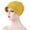 Yellow, variant on SBYOJLPB Hats for Women Women Cotton Warm Windproof Chemotherapy Cap Muslim Hat Head Wrap Cap