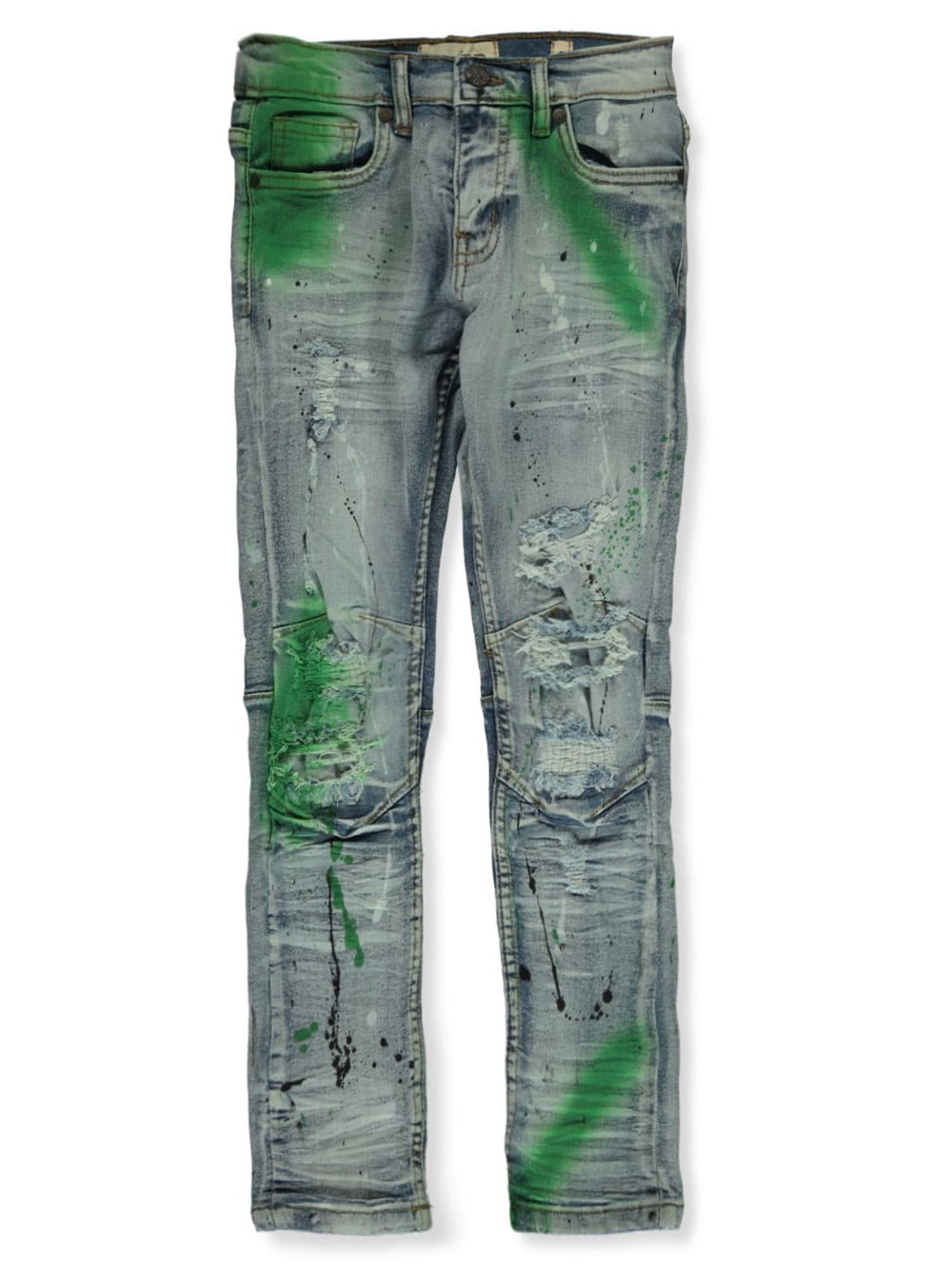 FWRD Boys' Paint Drip Jeans - ice blue, 14 (Big Boys) - Walmart.com