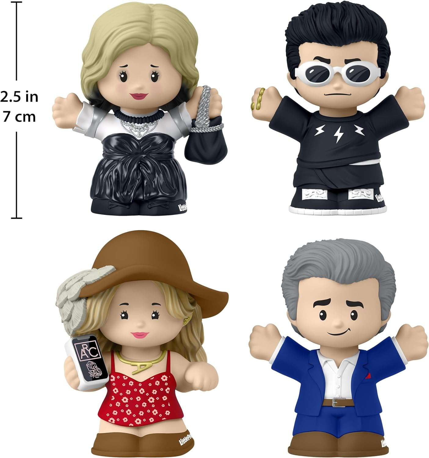 Little People Schitt's Creek Collector Figure 4-Pack (Johnny, Moira, David and Alexis)