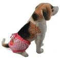 thumbnail image 4 of Walbest Dog Sanitary Menstrual Panties Female, Puppy Diapers with Elastic Strap Washable, Doggie Underwear Physiological Pants Shorts, Reusable Pet Nappies Briefs for Small Dogs Teddy Corgi Yorkie, 4 of 7