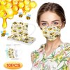 ICQOVD Adult Bee Print Masks For Protection Face Mask Disposable Earloop Mask