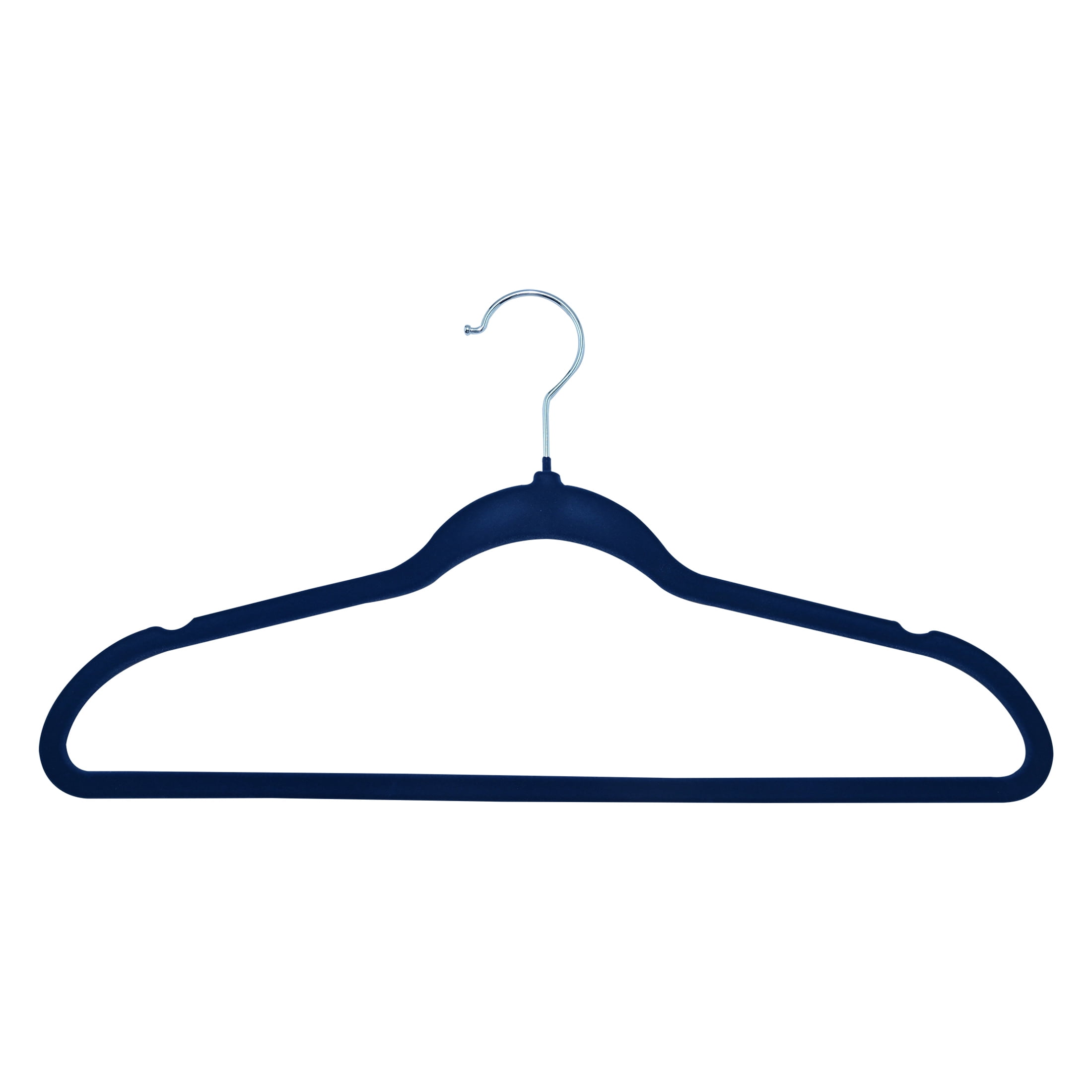 ClosetSelect Velvet Hangers for Any Clothing Type, Navy Blue 50 Count