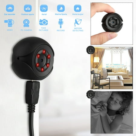 EEEKit SQ6 Mini Camera FullHD 1080P Portable Security Sensor Camcorder Small Nanny Cam Night Vision Camera Motion Detection, Remote Baby Monitor, Aerial Recorder, Support Windows/XP/Vista/Mac (Best Security For Windows Xp)