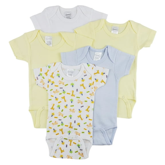 Bambini Short Sleeve One Piece 5 Pack