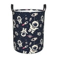 thumbnail image 6 of Picia Cartoon Spaceship Large Laundry Basket, Waterproof, Freestanding Laundry Hamper, Collapsible Tall Clothes Hamper with Extended Handles-Medium, 6 of 8