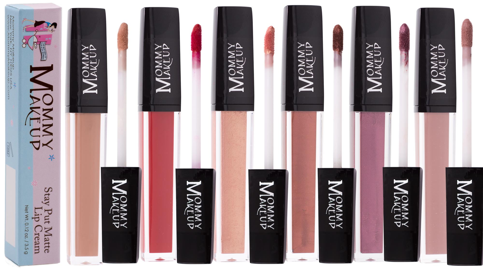 Stay Put Matte Lip Cream - Kiss Proof, Transfer Proof, Long Lasting Lipstick by Mommy Makeup (Raquel)