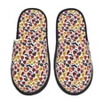 thumbnail image 2 of KLL Halloween Pumpkin Slippers for Women Men House Slip on Indoor Outdoor Bedroom Furry Fleece Lined Ladies Comfy Anti-Skid Rubber Hard Sole-Medium, 2 of 8