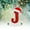 J, variant on Christmas Decorations Clearance! Hanging Ornaments Christmas Little Red Hat Letter Pendant DIY Writable Name 26 Letter Pendant Gifts