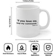 thumbnail image 3 of Ceramic Cups If You Love Me, Keep My Commands.John 14 15 Mockup Mug Inspirational Plain White Mug Ceramic Coffee Mug Mock Funny Inspirational and Sarcasm 11oz, 3 of 8