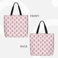 thumbnail image 2 of Pofeuu Pink Disco Ball Print Tote Bag for Women,Hobo HandBags with Zipper,Large Capacity Casual Shoulder Handbags with Inner Pockets, 2 of 7