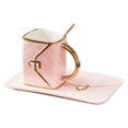 thumbnail image 2 of 2x Taza de con Bolsa Creativa con Posavasos Y de Cucharas Taza de Té de 310 Ml Vasos Resistentes Capacidad ProduktProduktqualität von Matreialien perfecl  Taza de café, 2 of 7