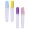 thumbnail image 1 of Rongfmy 4 Pcs Tube Transparent Transparent Boîtes de Rangement en Plastique avec Couvercles Test, 1 of 9