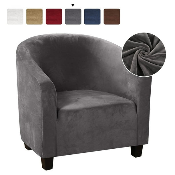 Willstar Tub Chair Covers for Armchairs Tub Sofa Slipcover Velvet