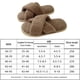 thumbnail image 2 of Zapatillas de casa con correa cruzada cómodas cálidas y esponjosas con puntera abierta para interiores y exteriores suela antideslizante para mujeres, 2 of 9