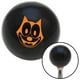 Félice Orange le Chat Souriant Bouton de Changement de Vitesse Noir avec M16 x 1,5 Insert Levier de Vitesses Auto Brody – image 1 sur 1