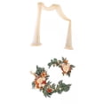 thumbnail image 1 of Flor Botín Hojas Boda Arco Drapeado Cortina Decorativa Hogar Mesa, 1 of 9