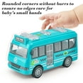 thumbnail image 4 of bxhwj Inertia School Bus Toy for Toddlers, Push and Go Educational Vehicle with Open Doors and Rubber Tires, No Battery Needed Toy Car for Kids Ages 1-3 Years Old, 4 of 6