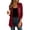 A1_Wine, variant on VISALY Women Open Front Cardigan 3/4 Sleeve Lightweight Mid Length Loose Fit Casual Shawl Cover Up Coat Solid Layering Outerwear Lightweight Open Front Cardigan Travel Beach Outfits Black Xxl