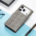 thumbnail image 2 of Funda Cartera FOXDOCK para iPhone 17 Pro Max , Flip PU con Relieve de Gatos y Perros, Tarjetero y Soporte, 2 of 6