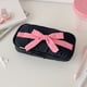 thumbnail image 4 of Estuche de lápices suave de estilo caramelo para niñas, bolsa de almacenamiento de papelería con lazo, estuche vertical de gran valor, 4 of 5