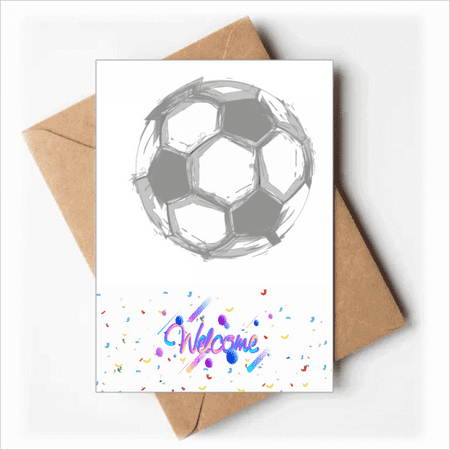 Soccer Football Sports Green Welcome Back Greeting Cards Envelopes Blank