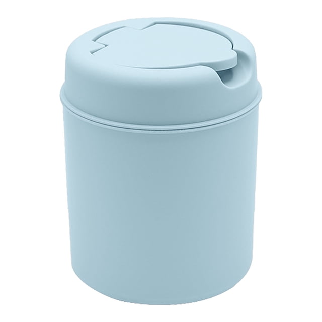 JIAHomeV Home Decor Mini Trash Can Covered Desktop Trash Can Small Paper Trash Can Suitable for Children's Rooms Dressing Tables Living Rooms Desk Covered Trash Cans Suitable for Homes and