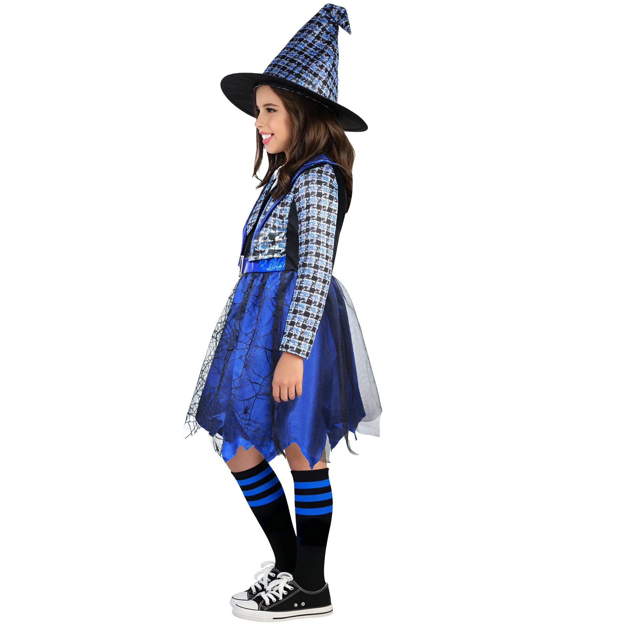 Wicked School Witch Halloween Costume for Children, Girl's Size M (7/8), by Way to Celebrate